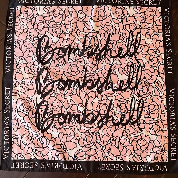 Victoria Secret Bombshell satin Scarf EUC - Picture 2 of 3